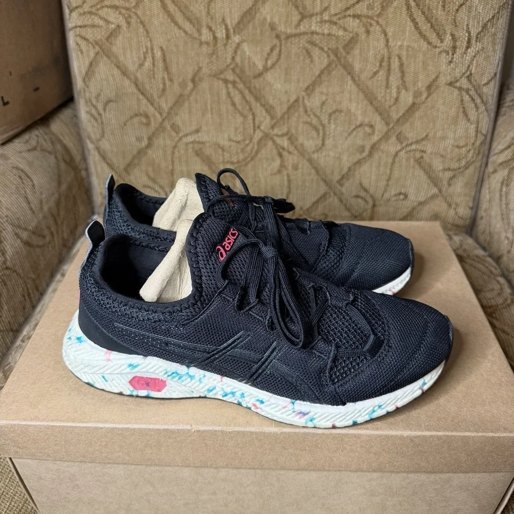 Asics HyperGEL-SAI Women's Shoes Black-Pink Glow 1022a013-001 Size‎ 8